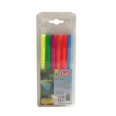 Marcador Trabi Junior x 6 Fluo 