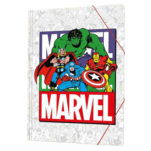 Carpeta Oficio con Elástico Mooving Marvel 