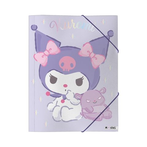 Carpeta Oficio con Elástico Mooving Kuromi 
