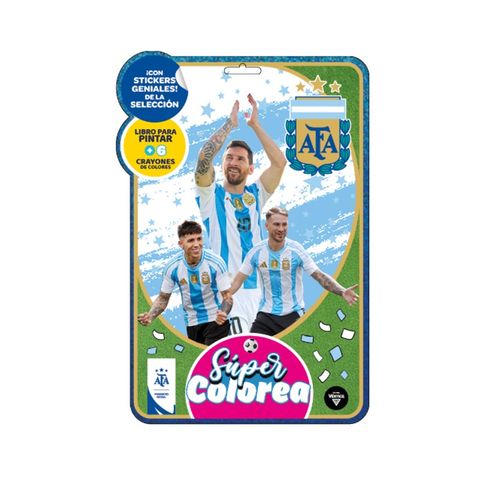Set Infantil Vértice Super Colorea AFA con stickers (6681)