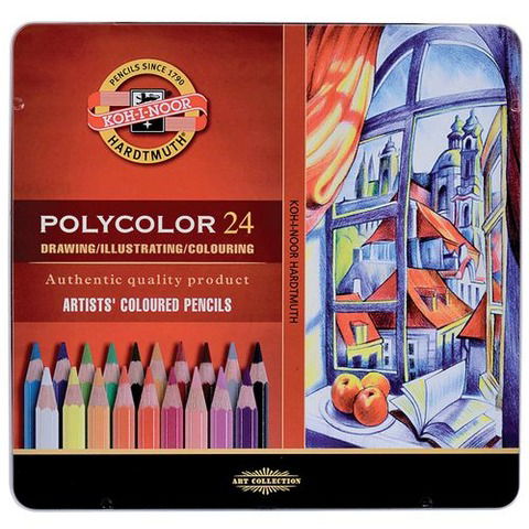 Lápiz Koh-i-noor Polycolor Lata x24 (3824)