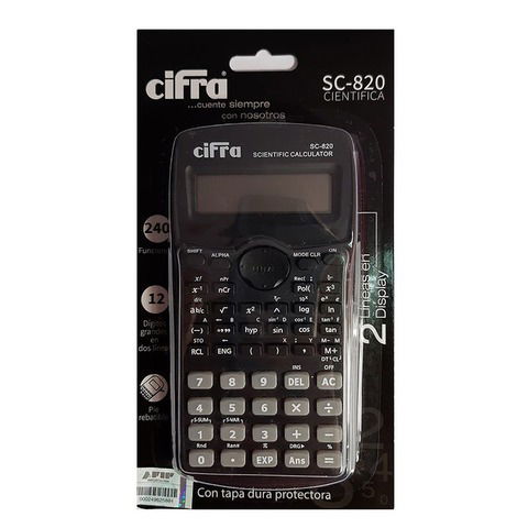 Calculadora Cifra Cientifica SC-820 (240 Func)