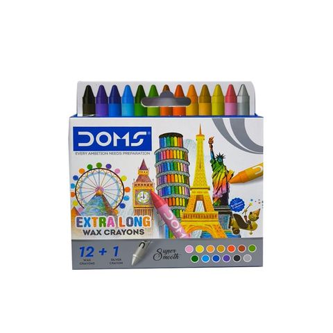 Cera Doms x12 Extra Largo + 1 Plateado (7124)