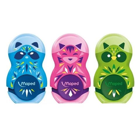 Sacapuntas Maped C/Recipiente y Goma 