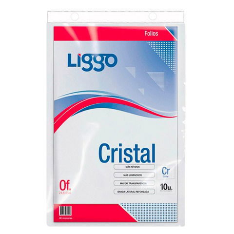 Folio Oficio Cristal Blister x10