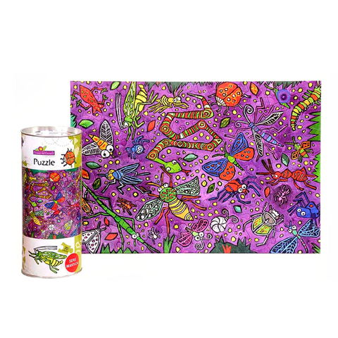 Juegos del Caracol Puzzle 70 Piezas 29x42cm. (Lata 9x22cm) Bichos