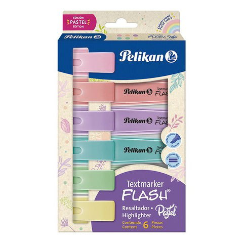 Resaltador Pelikan Flash Pastel x6