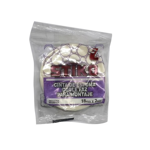 Cinta Adh. Bifaz Stiko Espumada 24mmx2mts