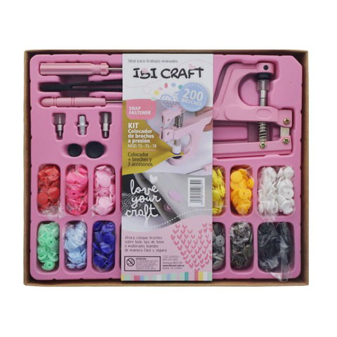 Set Colocador de Snap Ibi Craft T3-T5-T8 (200 Piezas + Pinza) (659500)