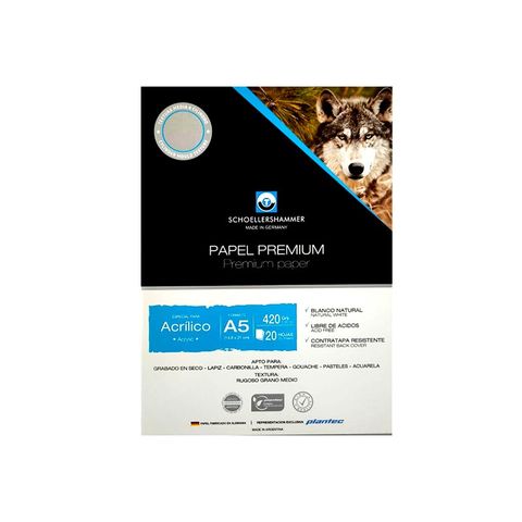 Block Schoeller P/Acrílico (420gr) (A5) (20H) (89751) 