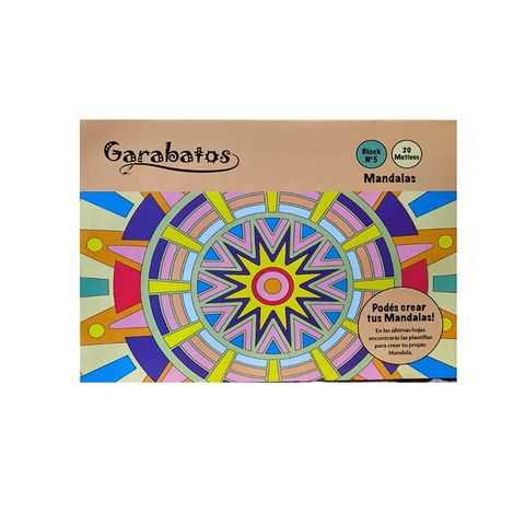 Block de dibujo Nº5 Mandalas Garabatos 20Hojas