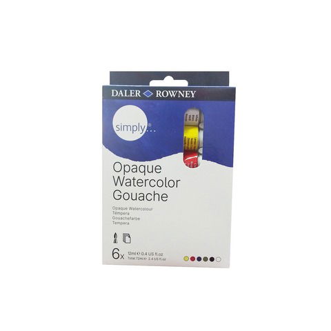 Tempera Daler Rowney x 6 Gouache