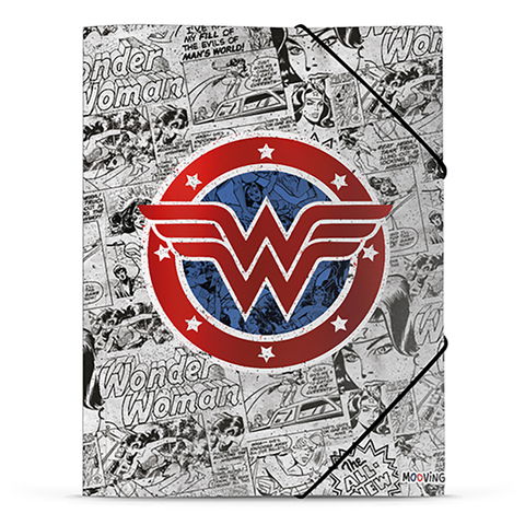 Carpeta Oficio con Elástico Mooving Wonder Woman 