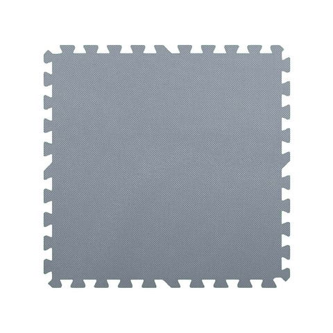 Goma Eva Pisos 50x50 x4 Piezas de 10mm Liso con Bordes Encastrables (93600BC) Gris