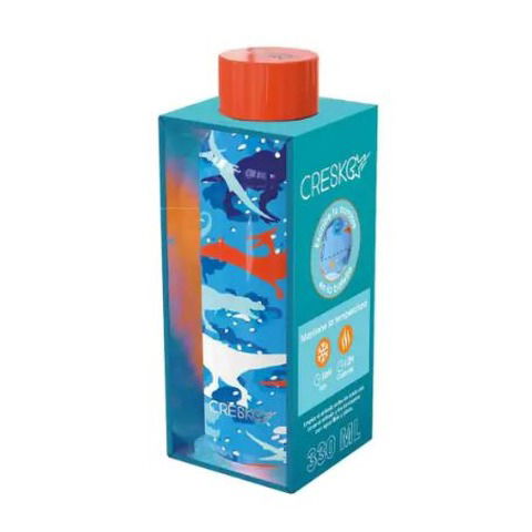 Botella Caramañola Cresko Acero 330ml CK-356 (Dinosaurios)