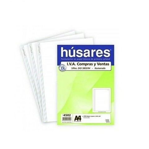 Hoja A4 Húsares Iva Numeradas 1-100 (4502)