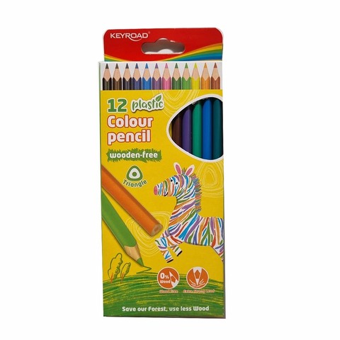 Lápiz Keyroad Color x12 Largos (Resina)