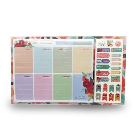 Planner Org. Ibi Craft Flowers 52Hj C/Stickers (115220)
