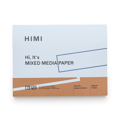 Block Himi P/Tecnicas Mixtas 22.9x30.5cm 90Hj - 180grs Textura Fina (ZSM132)