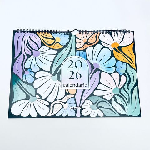 Calendario 2026 de Pared Mooving Floral 35x25 (0241)