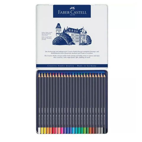 Lápiz Faber Castell Goldfaber Permanentes Lata x24