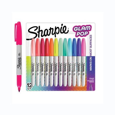 Marcador Sharpie Set x12 Fino 