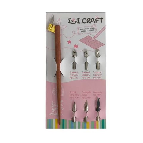 Plumin Portaplumas Ibi Craft con 6 Plumas Caligraficas (055052/684-001)