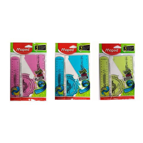 Set de Geometría Maped Twist-n 15cm 3 Piezas