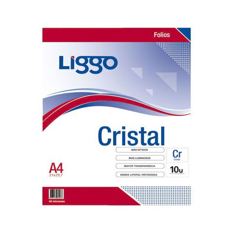 Folio A4 Cristal Blister x10