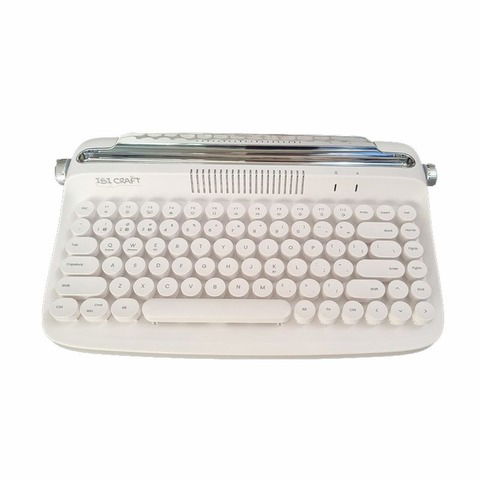 Teclado Ibi Craft Vintage Bluetooth White (970006)