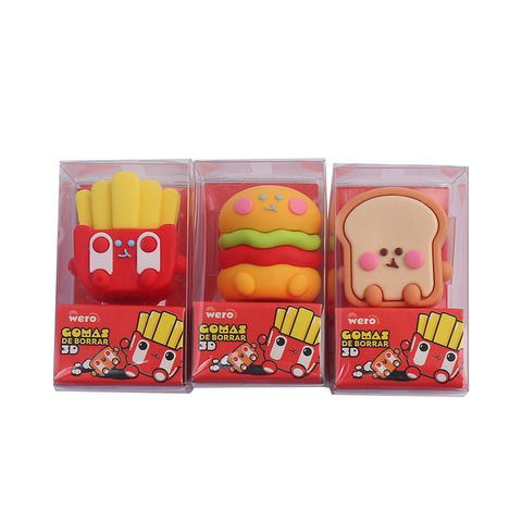 Goma de Borrar Wero 3D Fast Food (we4024)