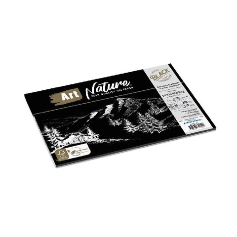 Block Art Nature Hojas (200gr) Negras 25x35cm (20H) (13812)