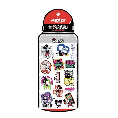 Stickers Wero UV Resistente al Agua P/Botellas-Etc x2 Planchas 