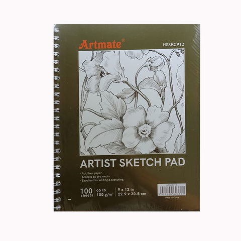 Block Artmate Boceto (100gr) (30x22.5) (HSS-KC-912) Artist Sk Pad Espiral