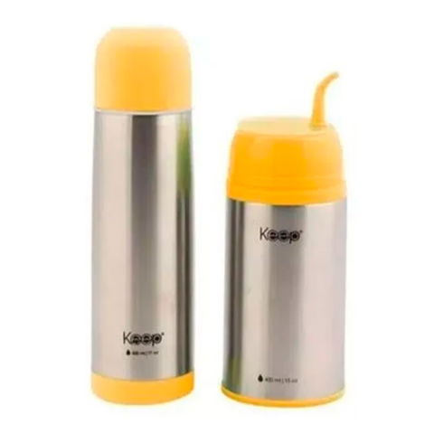 Set Keep de Termo Bala 500ml + Mate Listo 400ml Amarillo