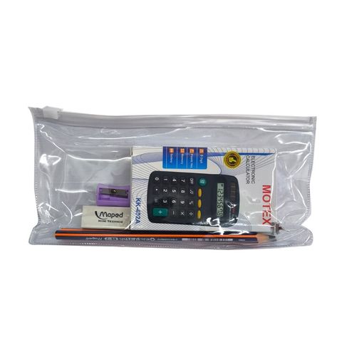 Promo Calculadora Motex KK-402A + 4 Elementos Maped + Sobre Zip