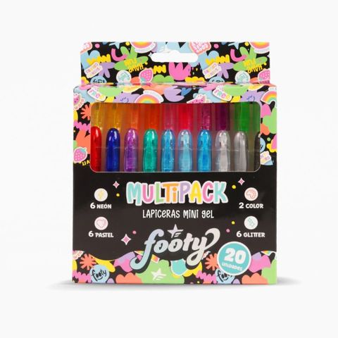 Lapicera Footy Mini Gel x20 (LIB352)