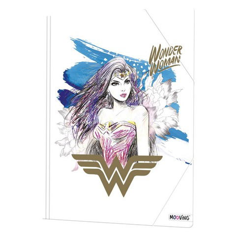 Carpeta Oficio con Elástico Mooving Wonder Woman 