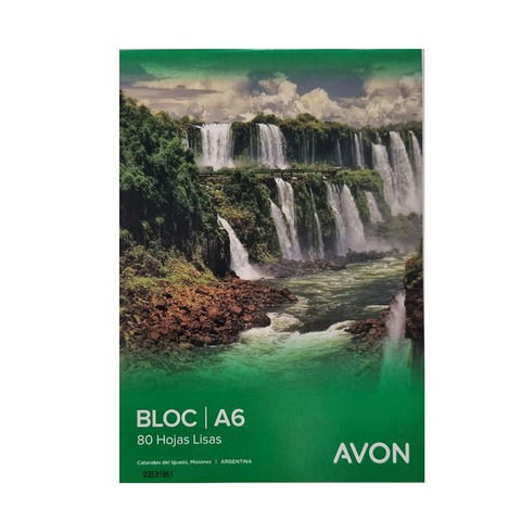 Block Avon A6 Liso Borrador 80Hojas