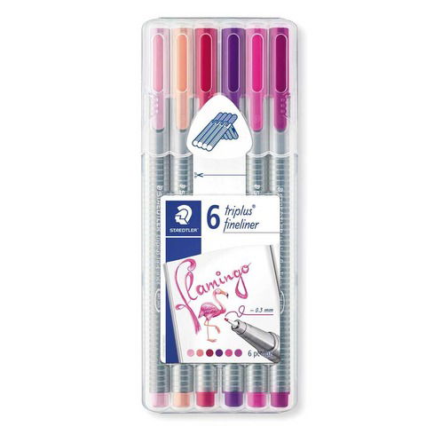 Microfibra Staedtler 334 x6 Flamingo (MST334CS6)