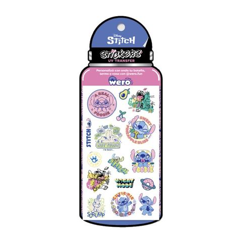 Stickers Wero UV Resistente al Agua P/Botellas-Etc x2 Planchas 