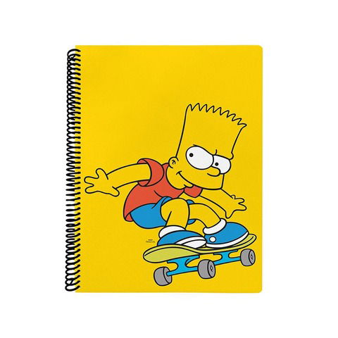 Cuaderno Universitario Mooving The Simpsons T/Semi Rígida 80H. Rayado 