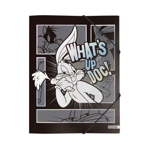 Carpeta Oficio con Elástico Mooving Looney Tunes 