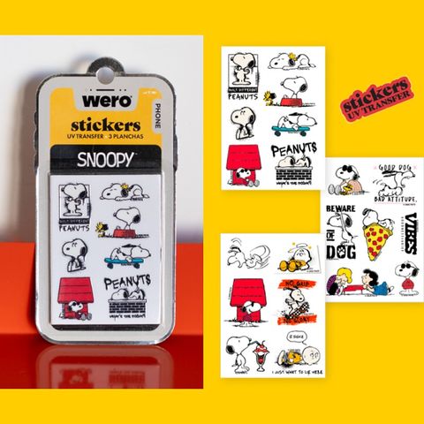 Stickers Wero UV Resistente al Agua P/Celulares-Etc x3 Planchas 