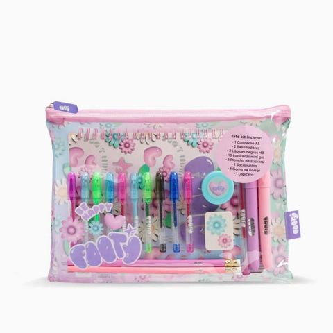 Set Footy cuaderno A5+Estuche+Elementos (LIB501)