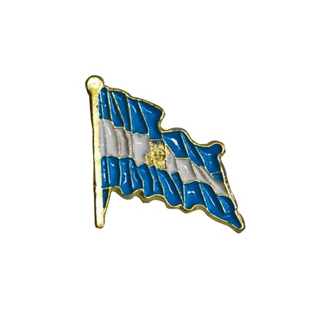 Escarapela Pin Bandera Flameante C/Mastil