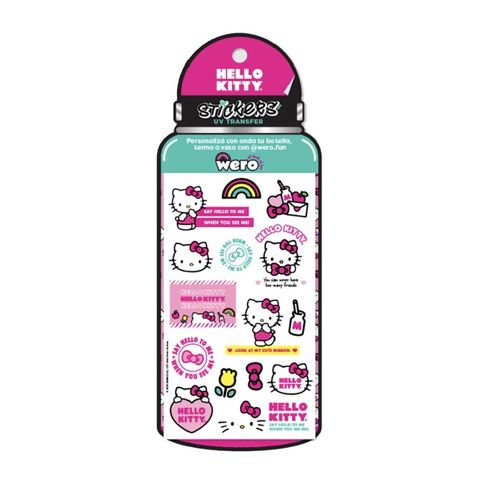 Stickers Wero UV Resistente al Agua P/Botellas-Etc x2 Planchas 