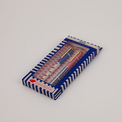 Lapicera Talbot Set x2 Boligrafo Ciao Bella (Tinta Azul)