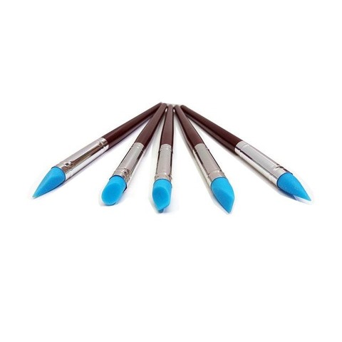 Pack de Pinceles de Goma x5 medianos