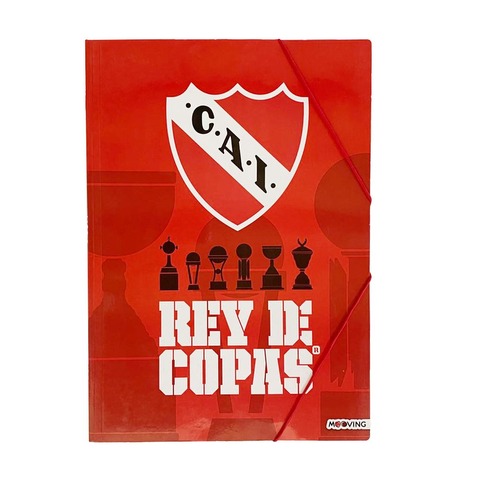 Carpeta Oficio con Elástico Mooving Independiente Rey de copas